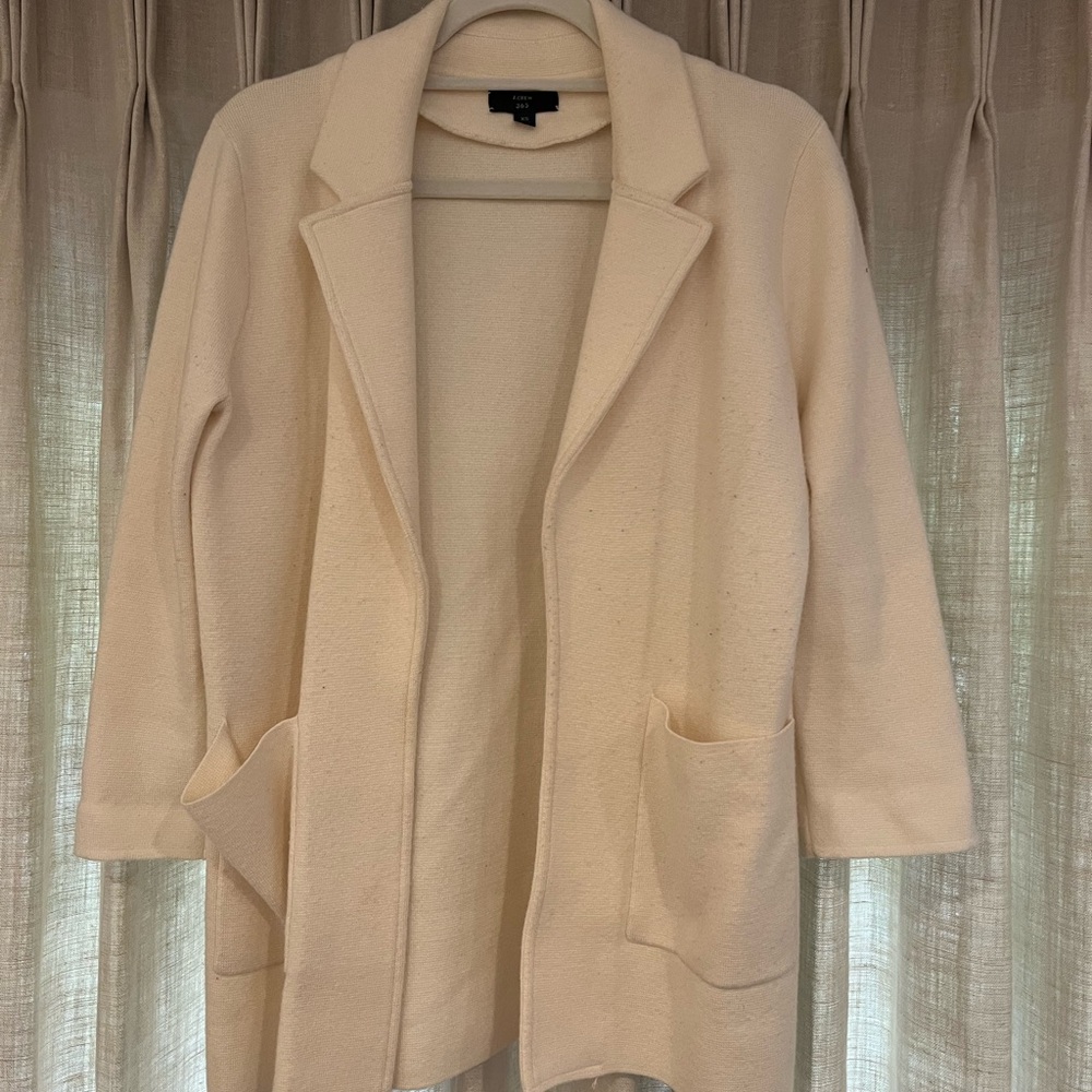 J. Crew Soft Cream Cardigan